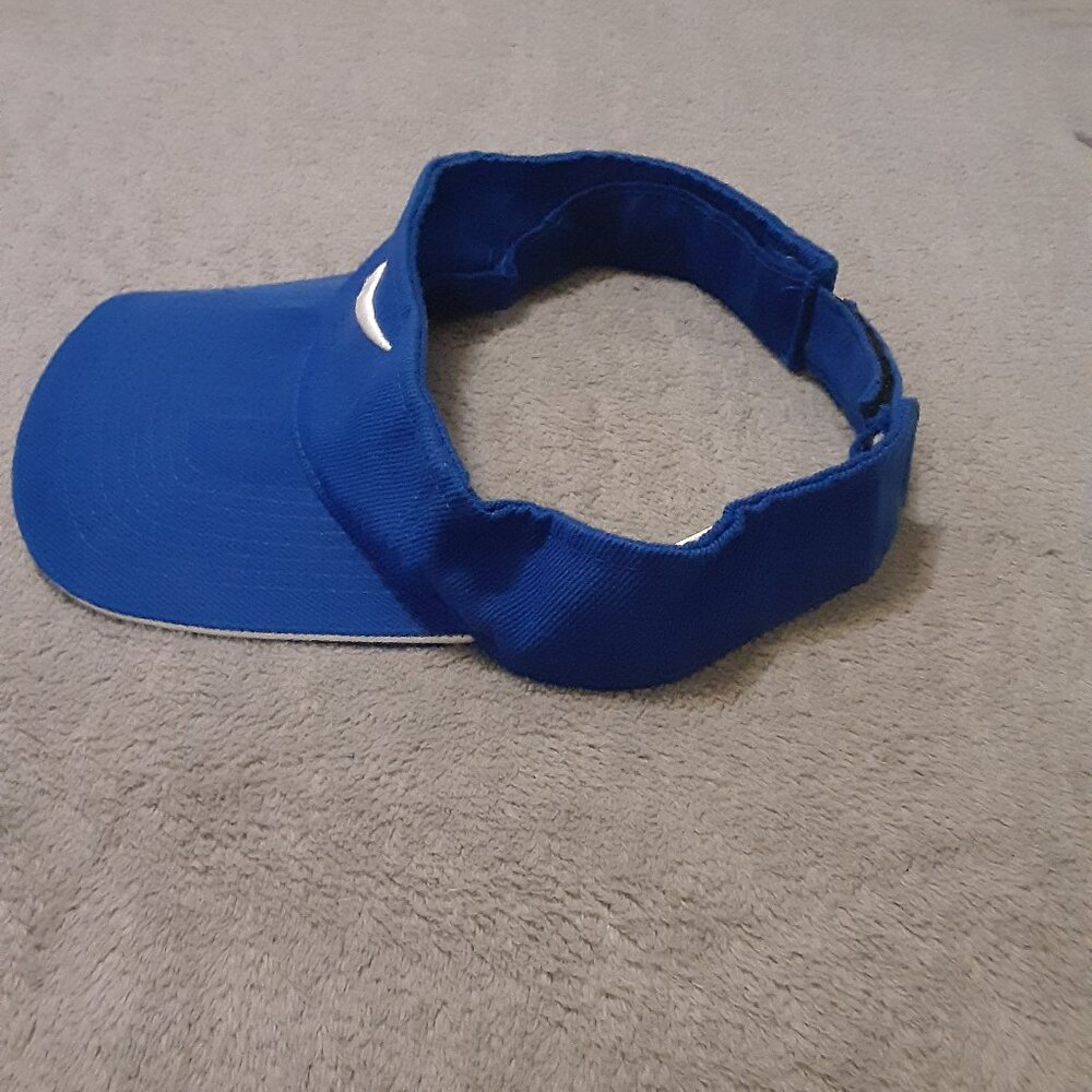 Nike Blue Adjustable Stretch Fitted Visor - Picture 2 of 4
